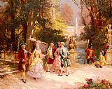 Cesare-Auguste Detti The Castle Garden painting